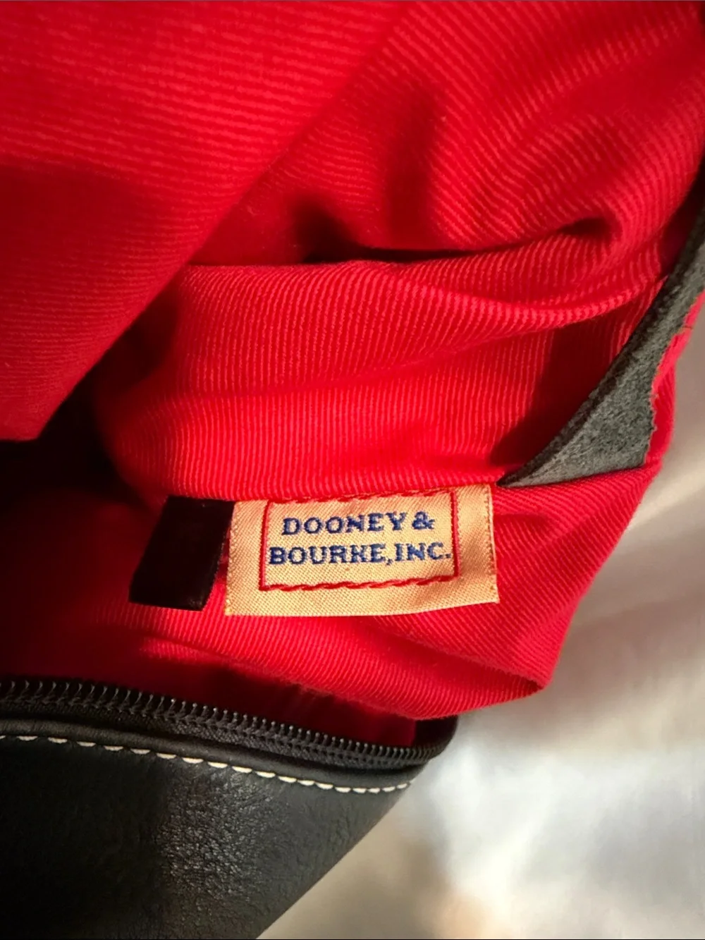 Dooney & Bourke Black Leather Pebbled Shoulder Hobo